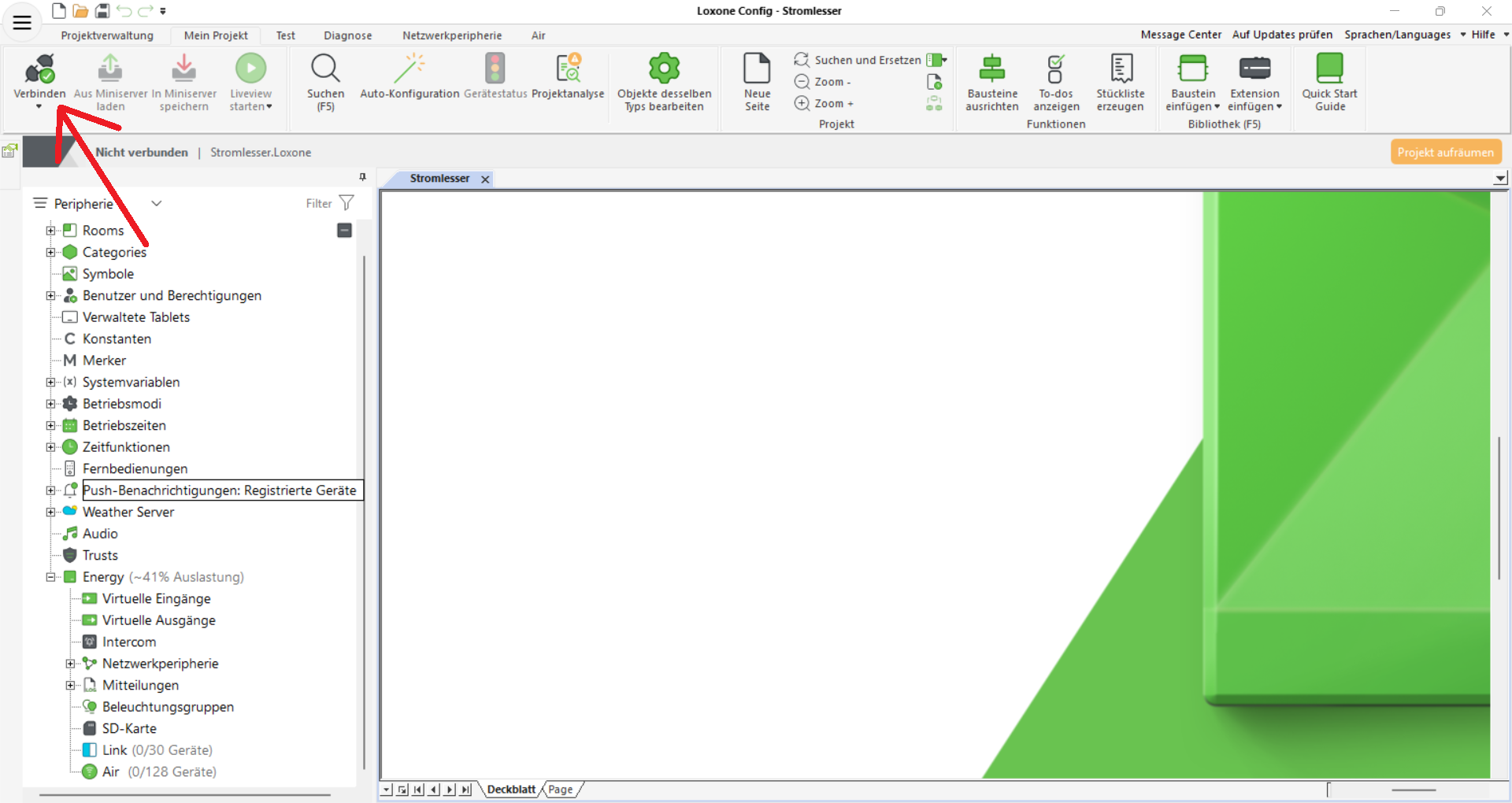 Verbindung zum Miniserver