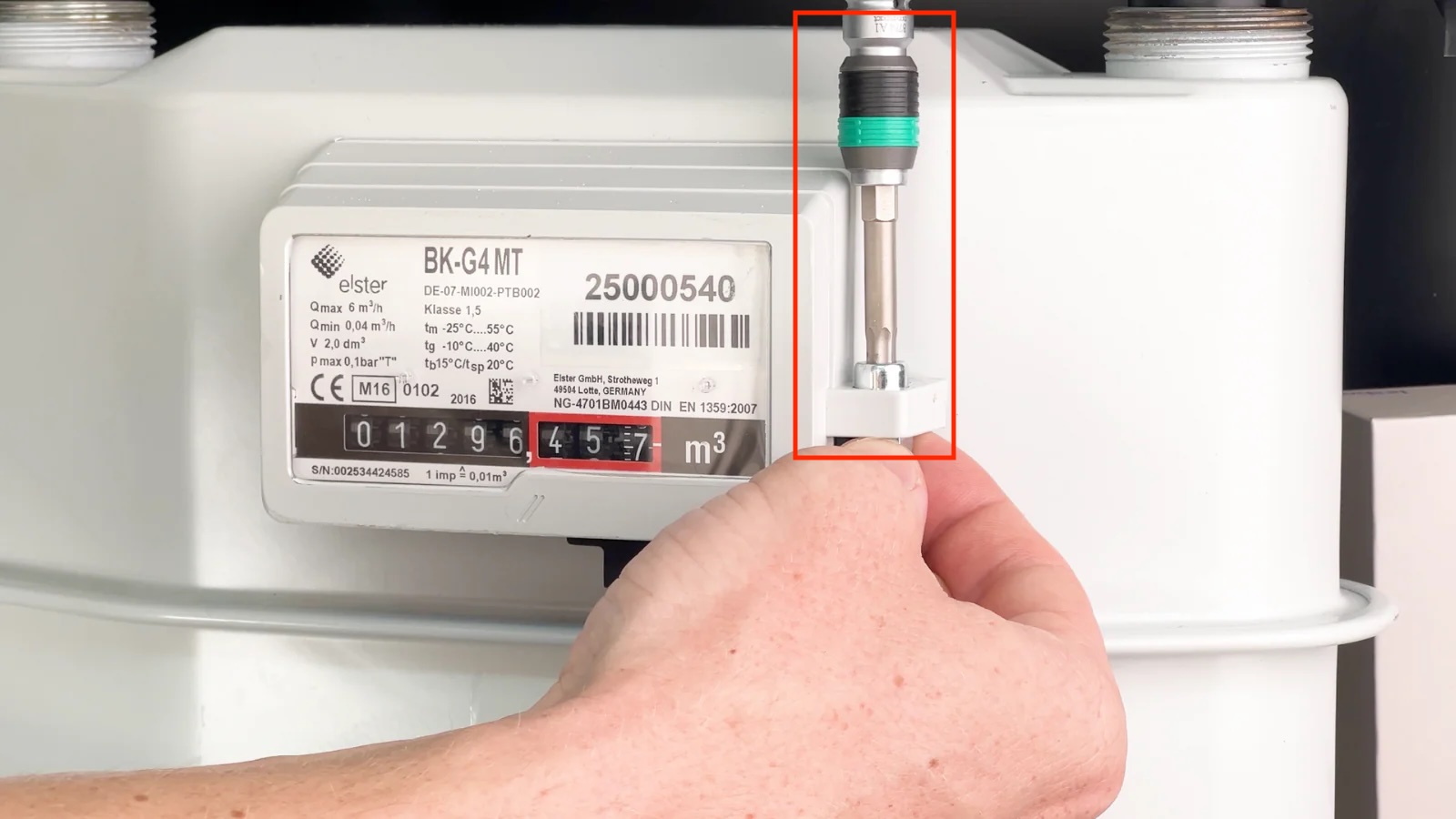 Adapter verschrauben