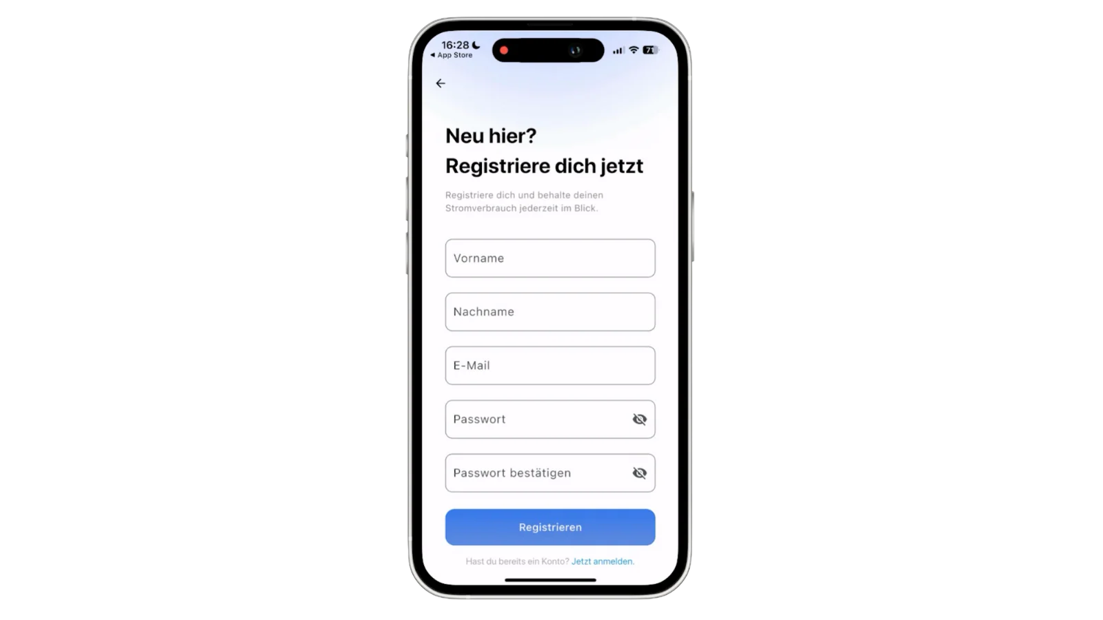 Neues Konto erstellen