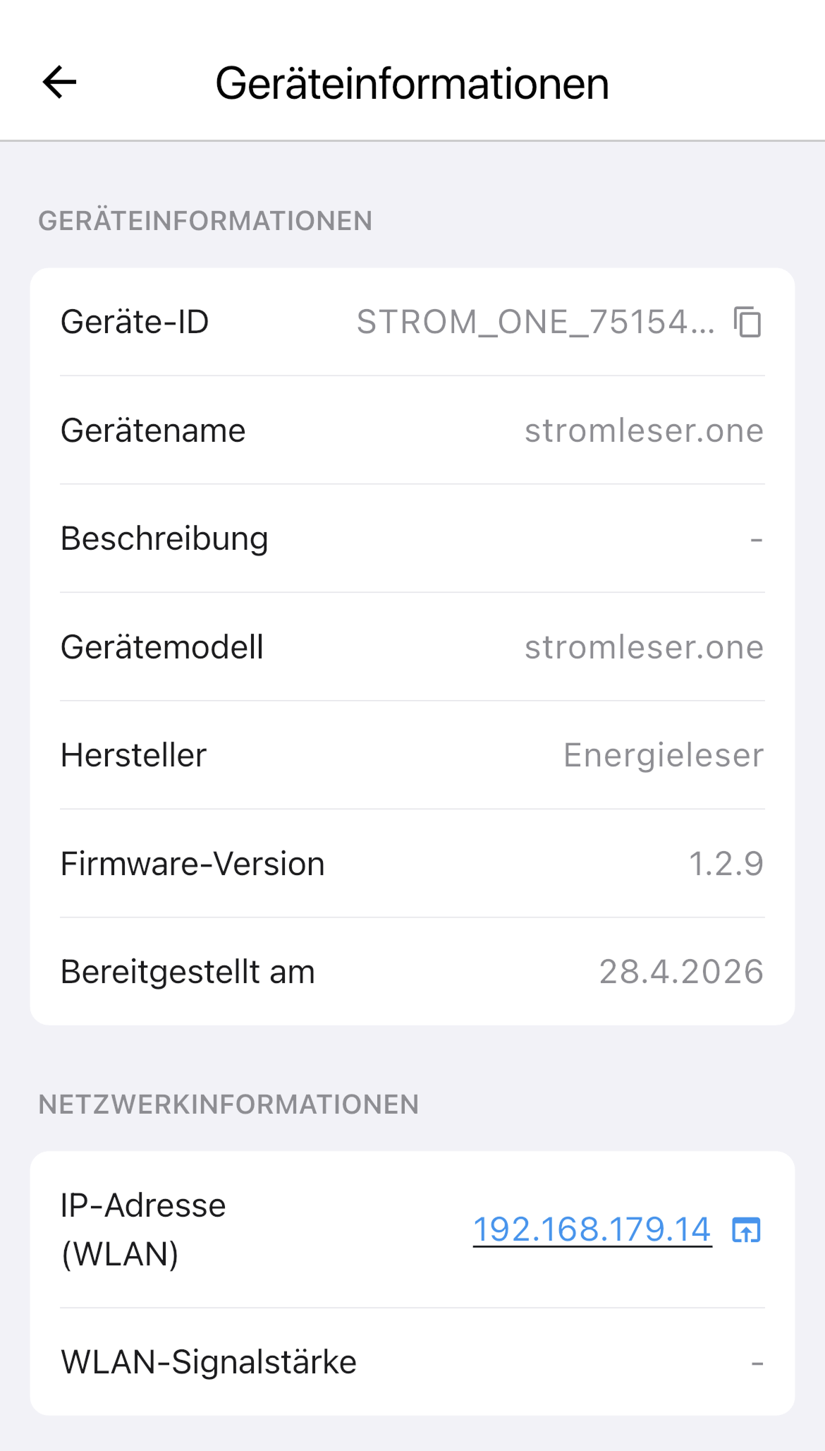 stromleser.one App IP