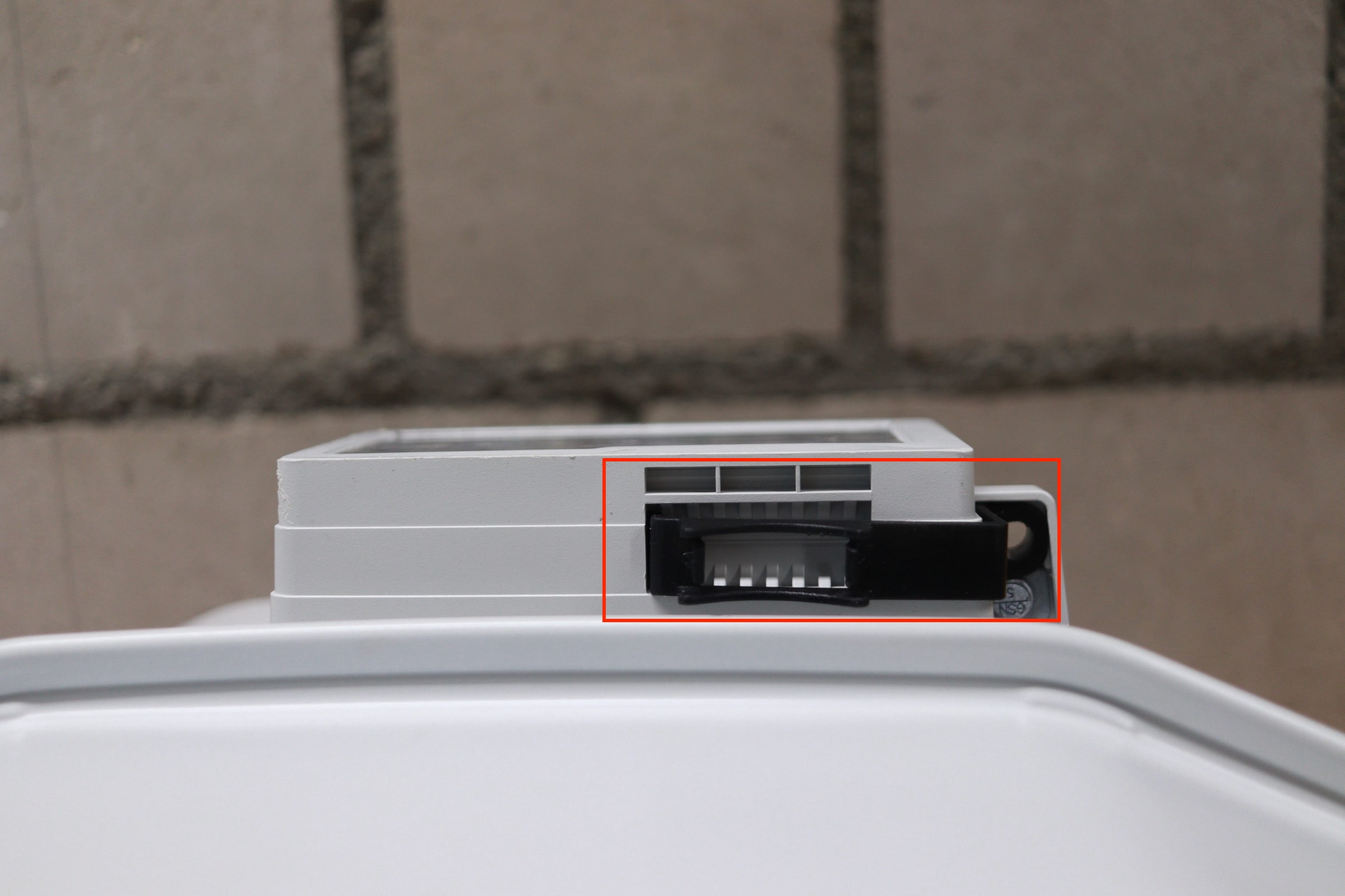 Adapter mounted on gas meter