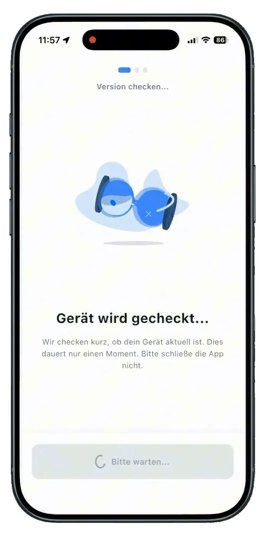 Die Bridge wird geprüft